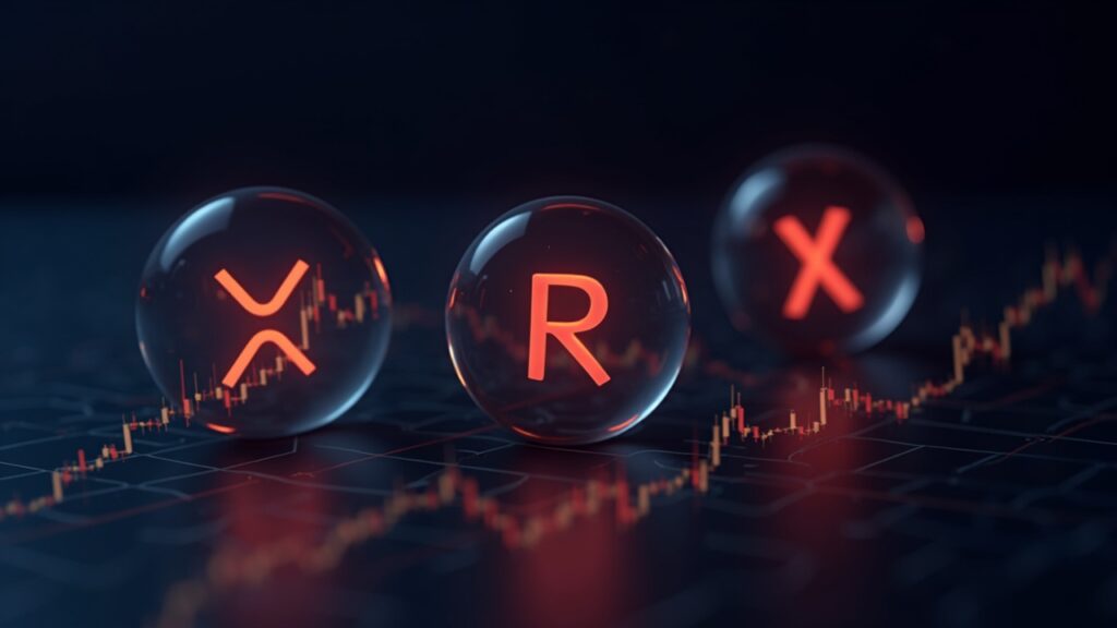 Moscow Exchange expands crypto derivatives market with Solana, XRP, and Tron futures Photoreal MOEX floor with glowing SOL XRP and TRX logos forming cash-settled futures charts under a regulatory symbol.