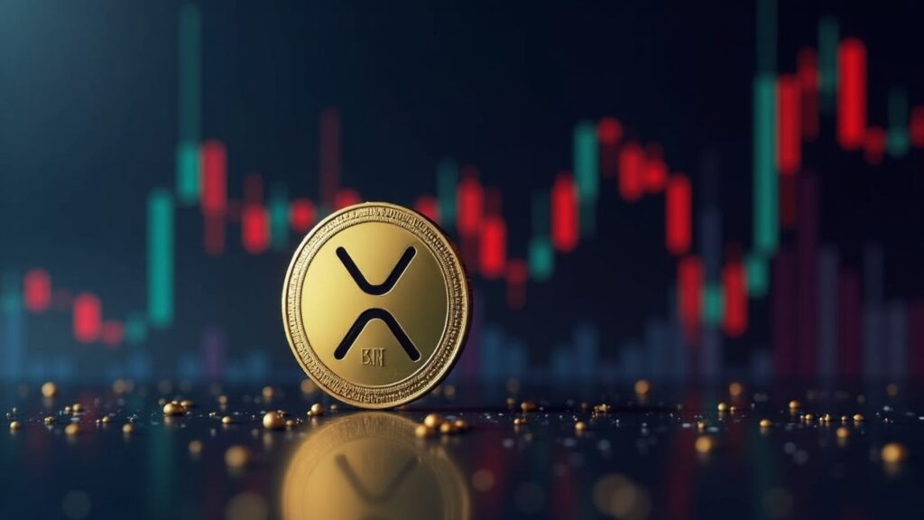 XRP price flashes a potential bottom but history warns against early optimism Photorealistic XRP coin before a live price chart with an oversold RSI and a subtle bear-bull balance signaling caution.